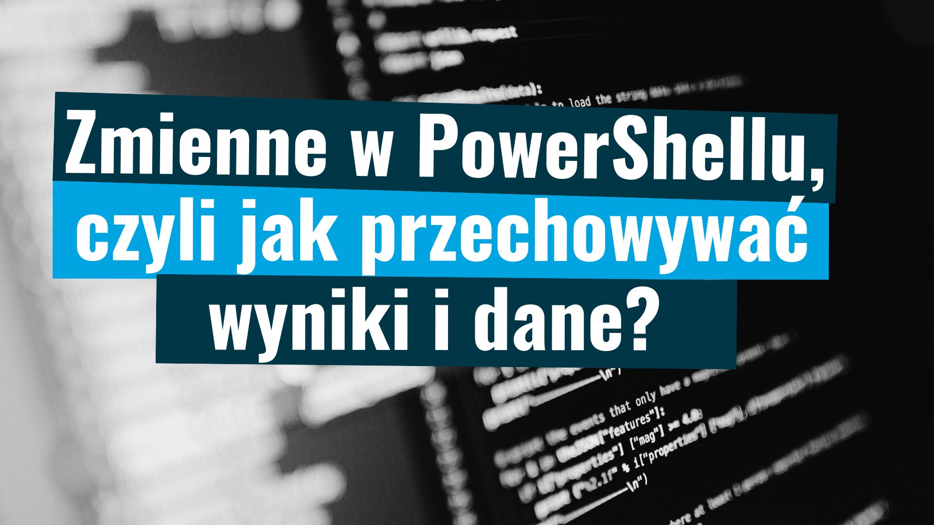 Zmienne w PowerShellu
