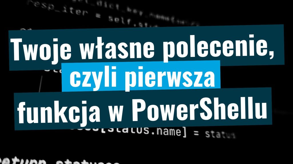 Funkcja w PowerShellu