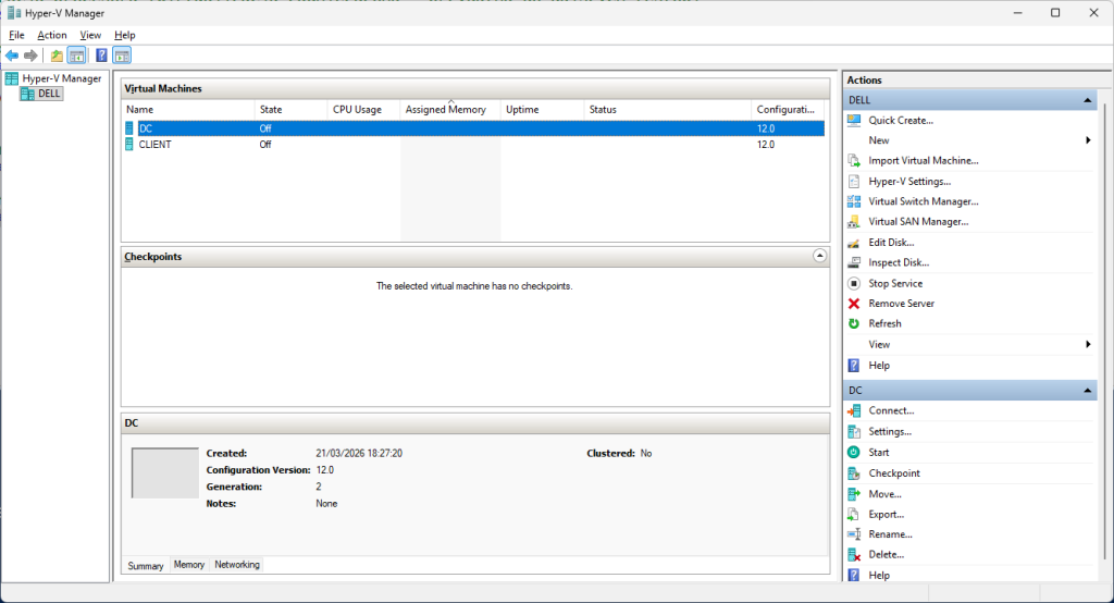 PowerShell - budowa własnego laba - Hyper-V PowerShell - budowa własnego laba - Hyper-V